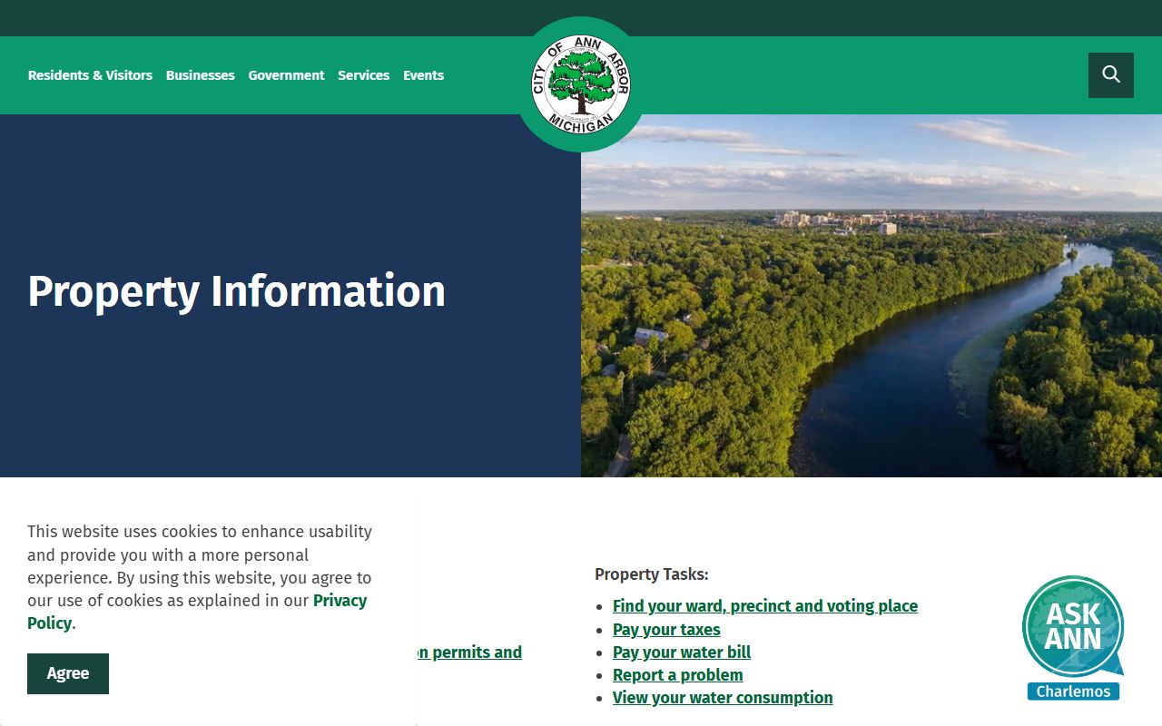 Ann Arbor property information portal