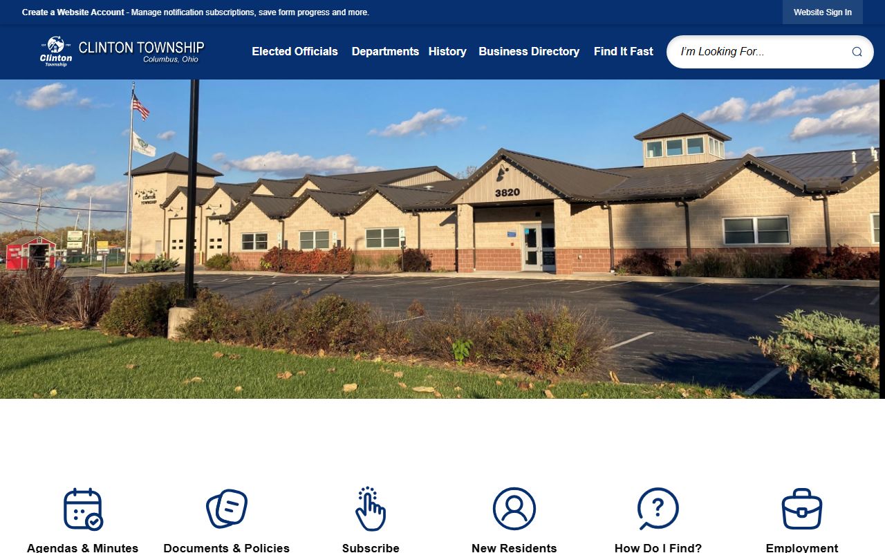 Clinton Township Michigan website for property and deed records