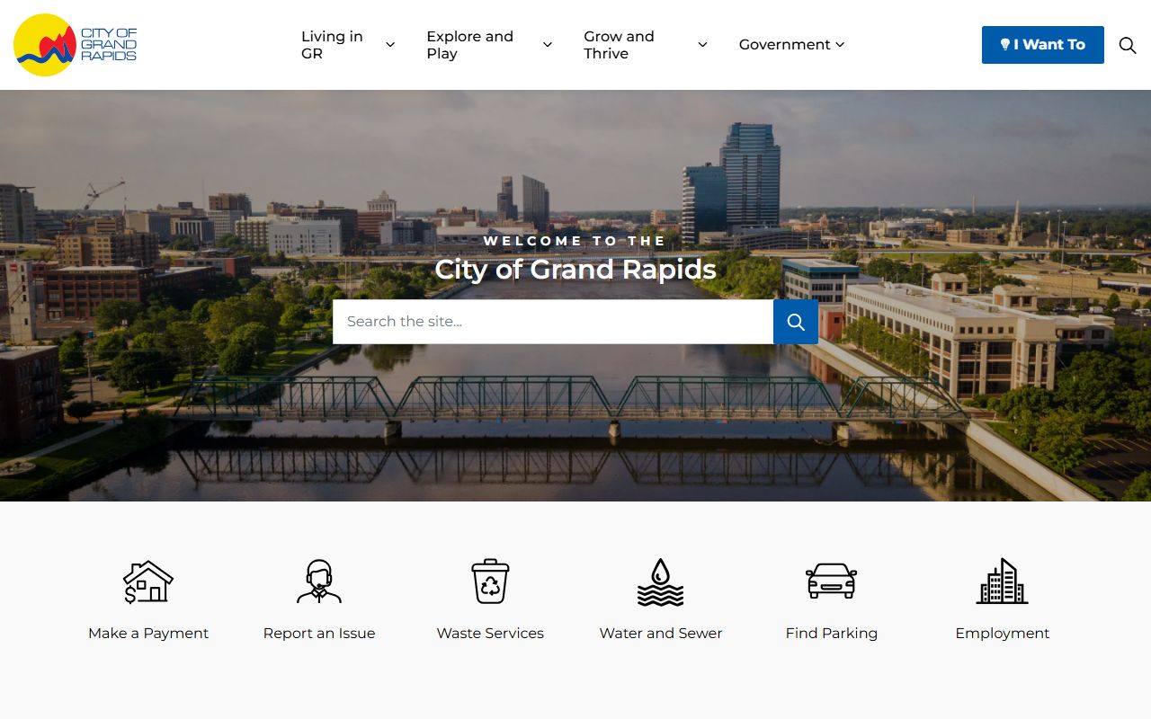 Grand Rapids city website for property and deed information