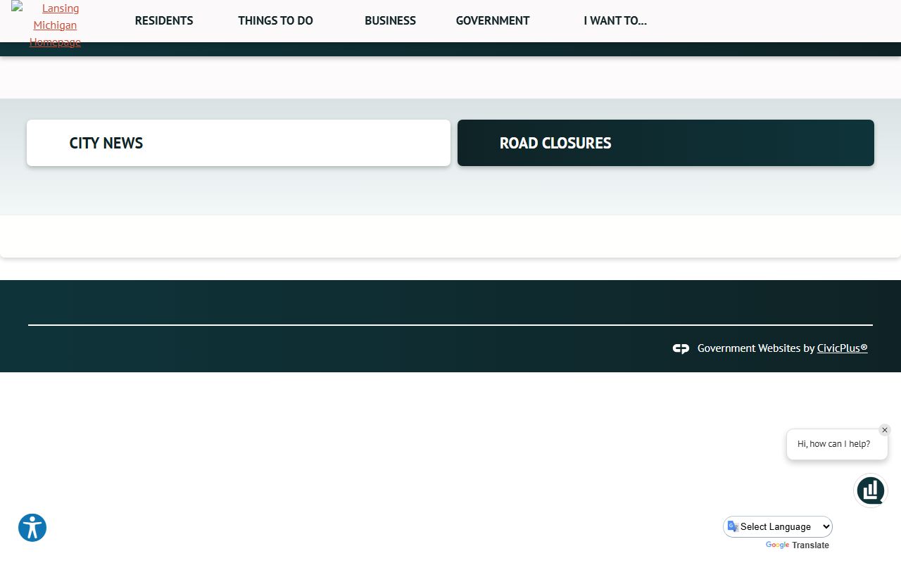 Lansing Michigan city website for property and deed research