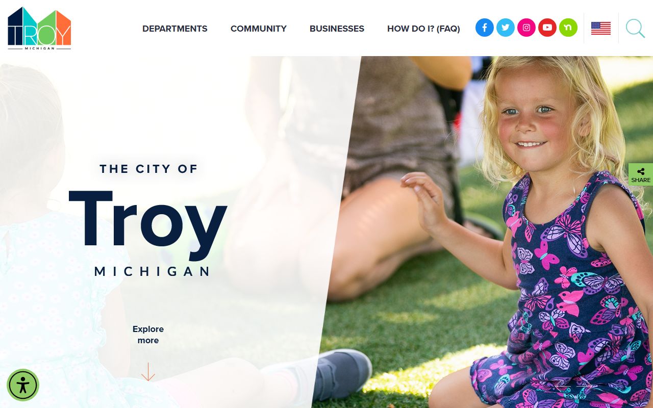 Troy Michigan city website for property and deed records