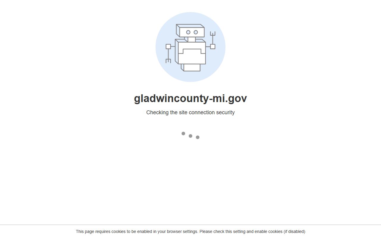 Gladwin County Register of Deeds department website page