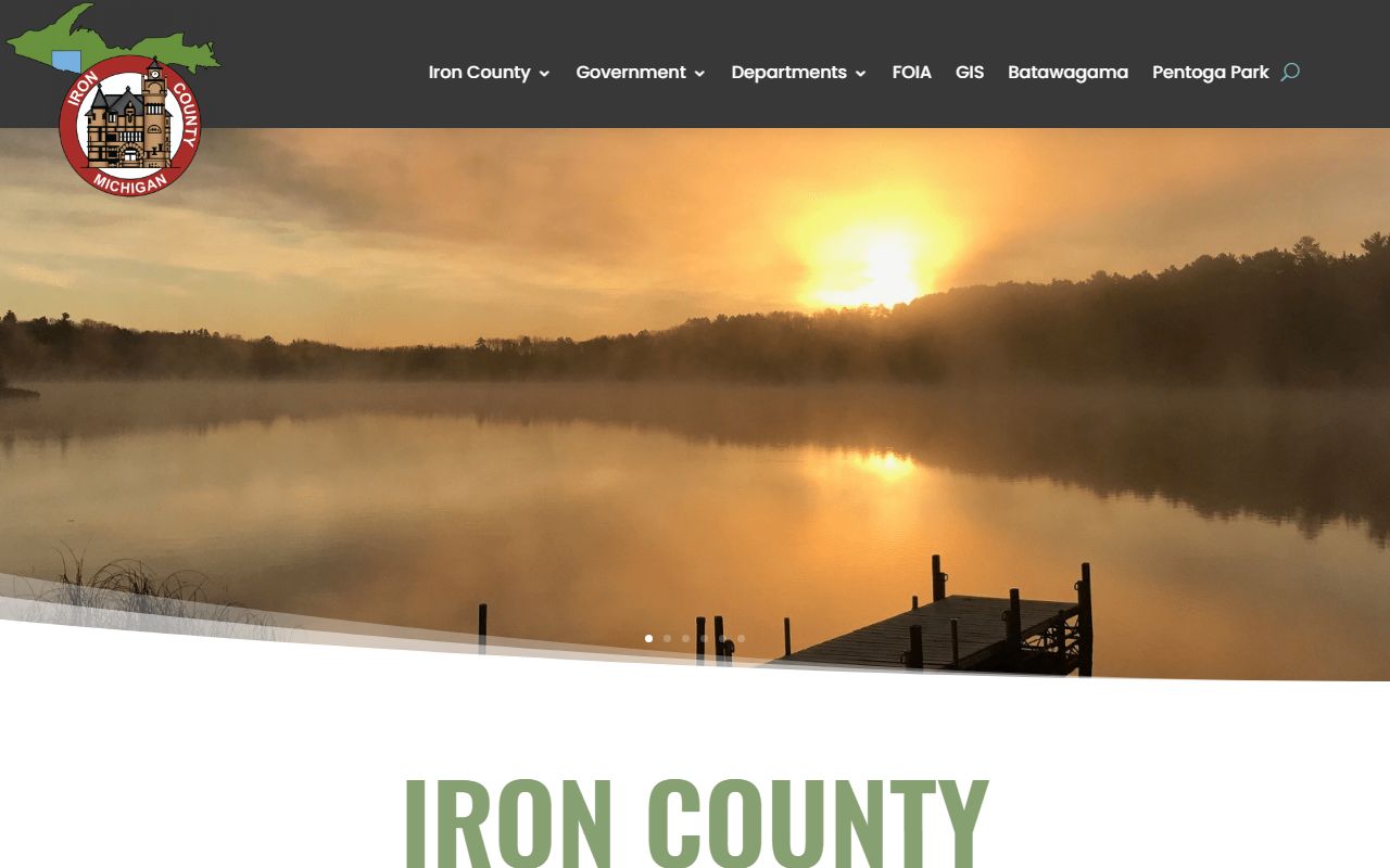 Iron County Michigan website