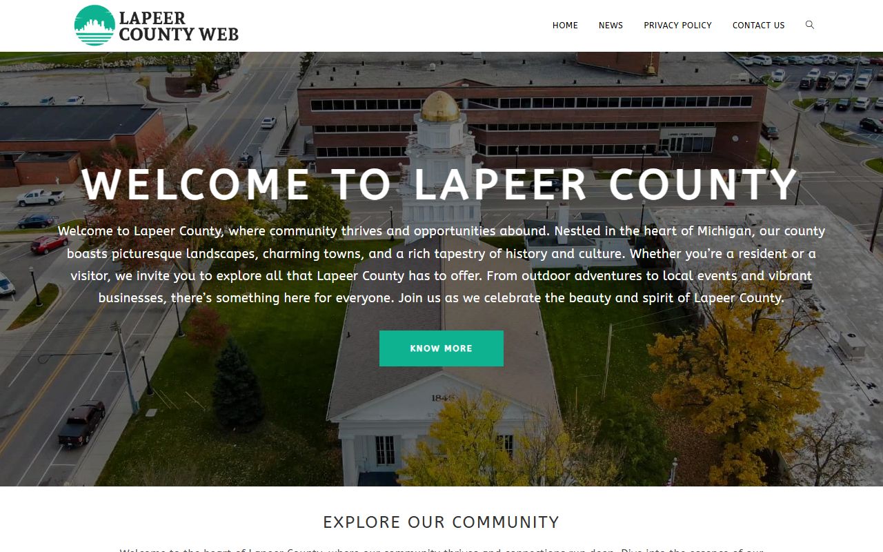 Lapeer County Register of Deeds department page