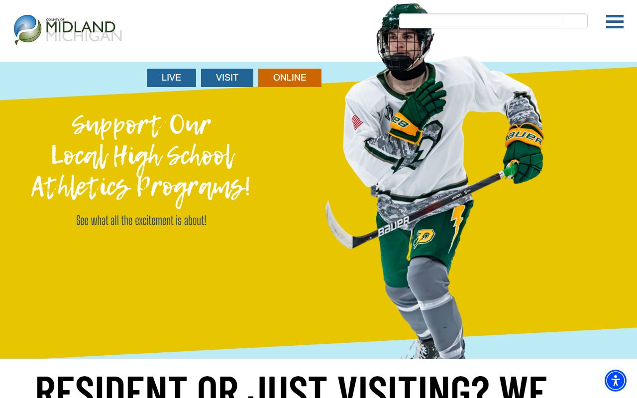 Midland County Michigan government website