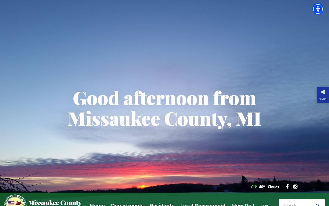 Missaukee County Michigan government website