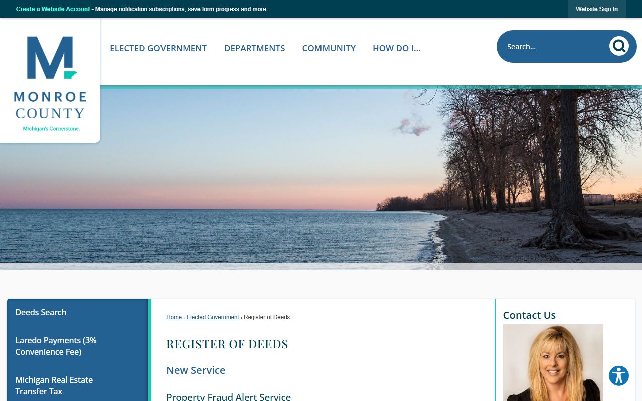 Monroe County Register of Deeds page at co.monroe.mi.us