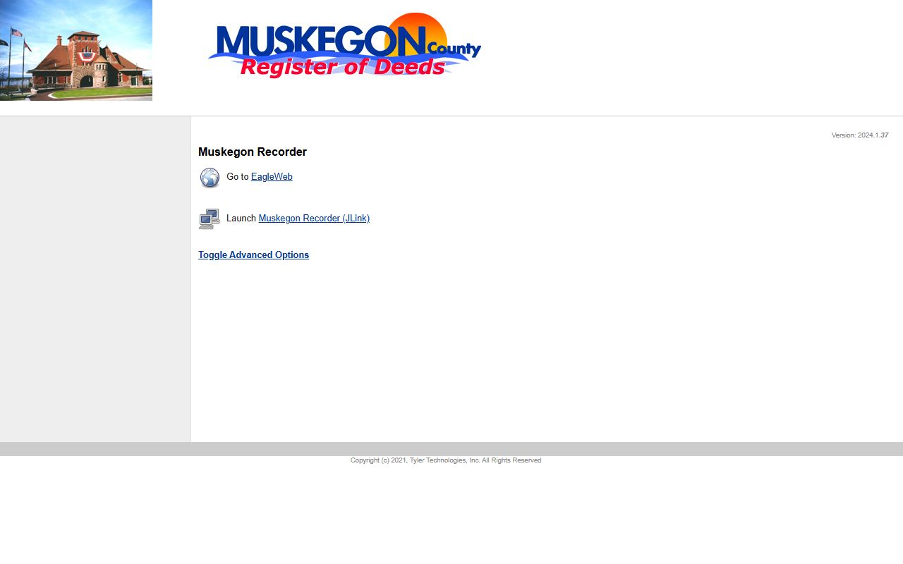 MuskegonRecords.com search portal for Muskegon County deed records