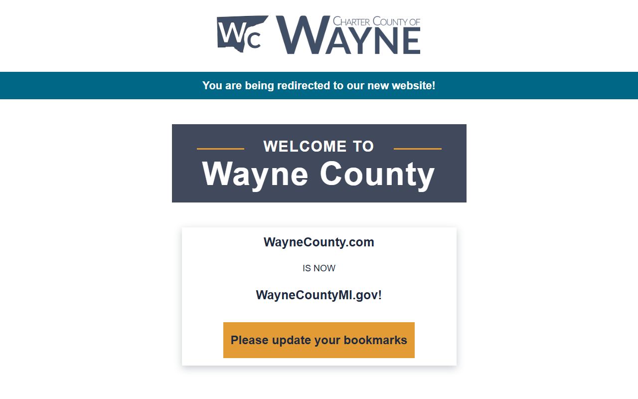 Wayne County Michigan government website